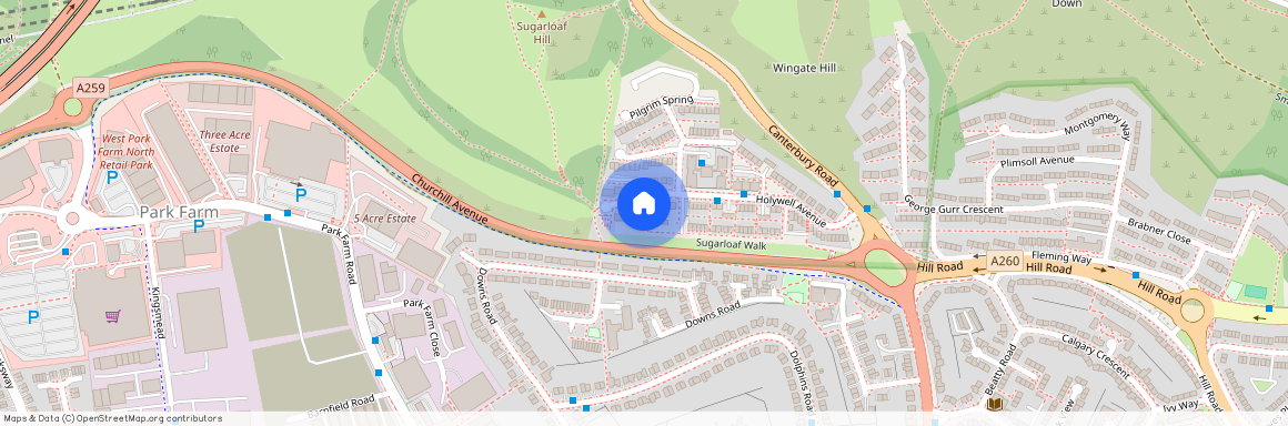 Holywell Avenue, Folkestone, Kent, CT19