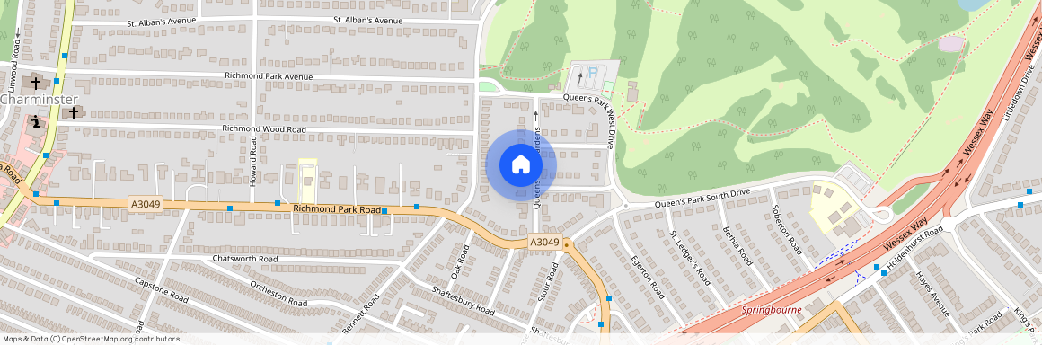 Queens Park Gardens, Bournemouth