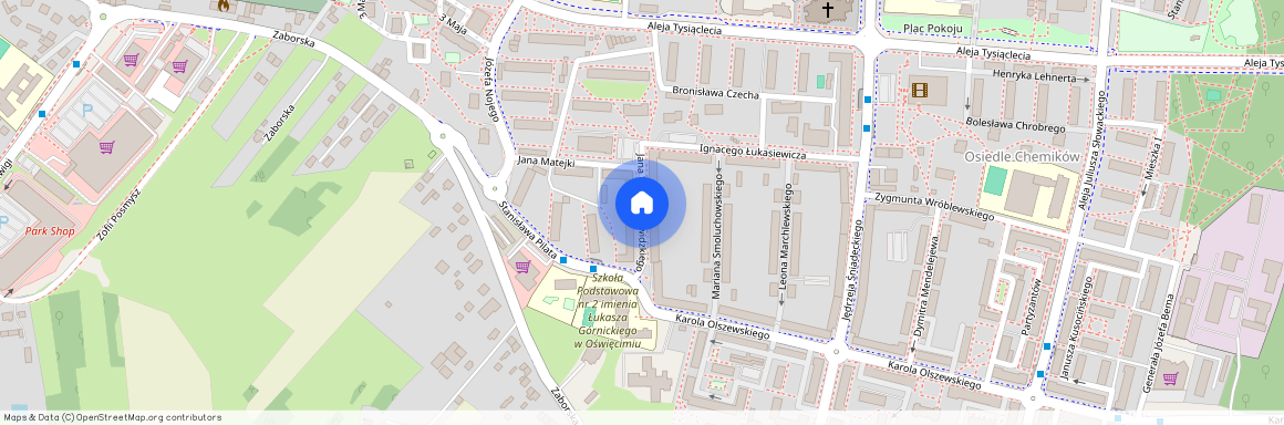 ul. Jana Wiktora Zawidzkiego, Oświęcim, oświęcimski, małopolskie