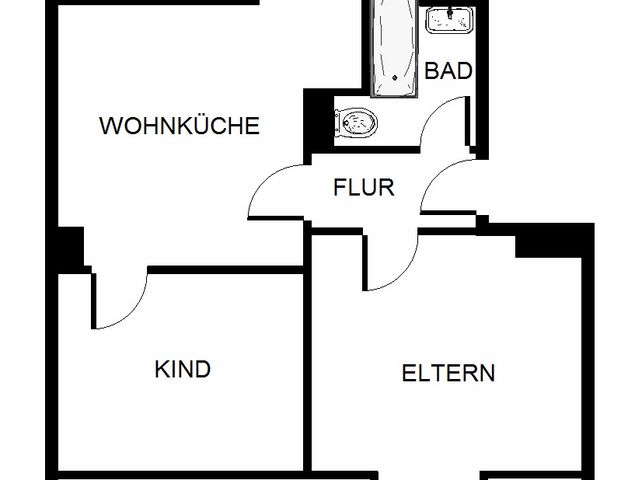 2-Zimmer-Wohnung in Gelsenkirchen Scholven - Photo 1