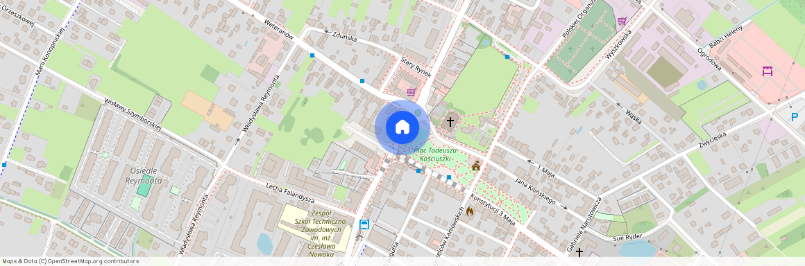 Aleja Jana Pawła II, Radzymin, Radzymin, wołomiński, mazowieckie