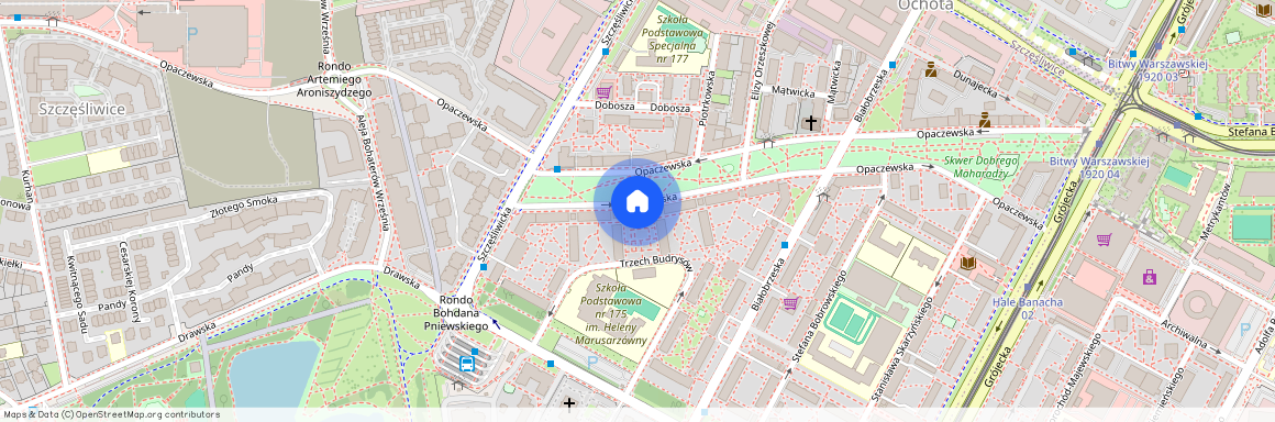 ul. Opaczewska, Szczęśliwice, Ochota, Warszawa, mazowieckie