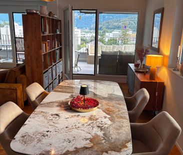 Charmante 3.5-Zimmer-Dachwohnung im 7. OG in Horw - Foto 2