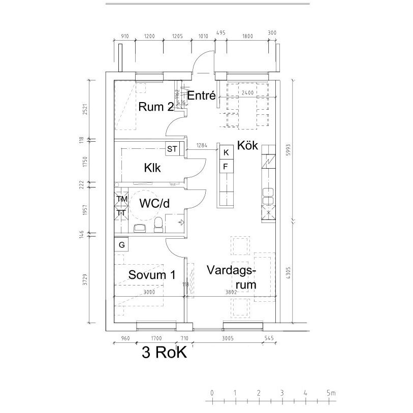 Lgh 213 - 3rok - 71m² - Foto 2