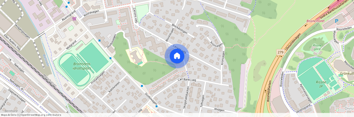 Cervins väg, Stockholm