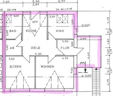 Schöne 3 Zimmerwohnung im DG mit Terrasse - Photo 1
