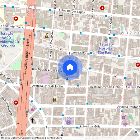 Rua Doutor Bacelar, Vila Clementino, Vila Clementino, São Paulo