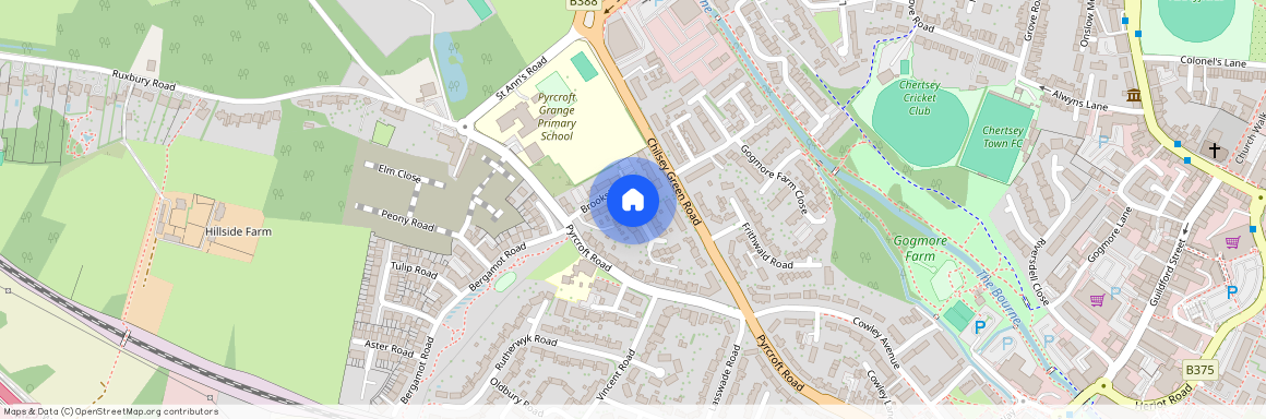 Brookside, Chertsey, Surrey, KT16