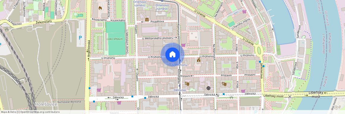 U průhonu, Praha - Holešovice