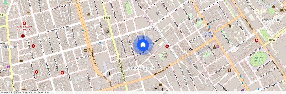 Hanson Street, Fitzrovia & Covent Garden, W1W, London