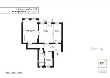 Altbaucharme trifft Wohnkomfort 4-Zimmer-Altbauwohnung in Wilmersdorf! - Photo 5