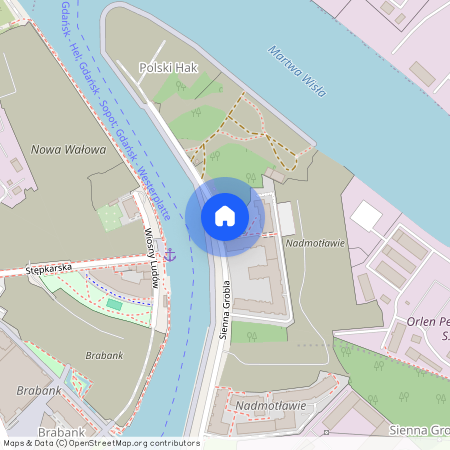 ul. Sienna Grobla, Śródmieście, Gdańsk, pomorskie