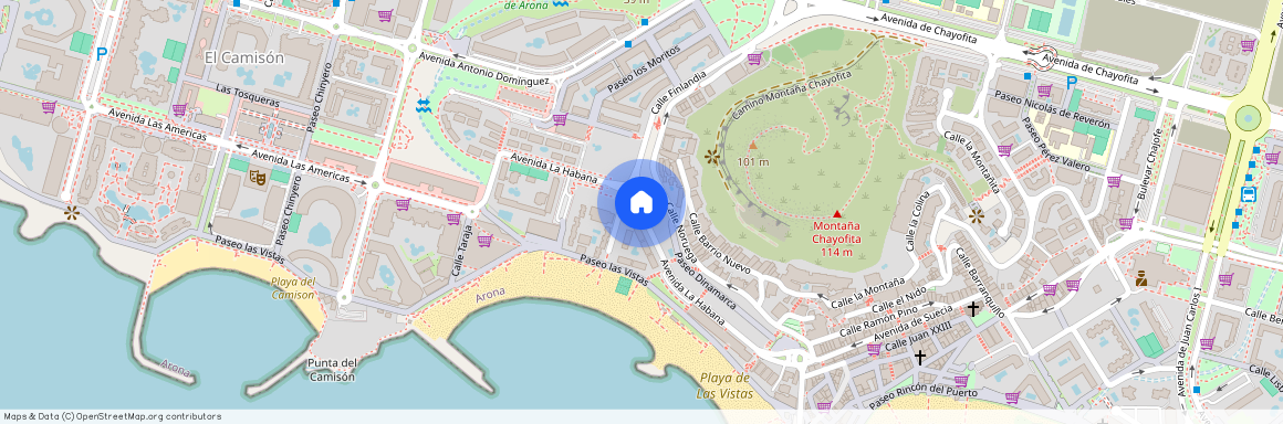 Los Cristianos, Arona, Santa Cruz de Tenerife, See map