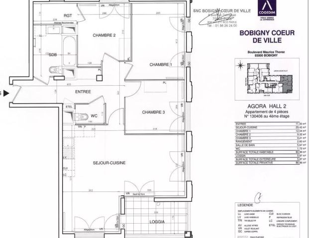 location Appartement T4 DE 81.5m² À BOBIGNY - Photo 1