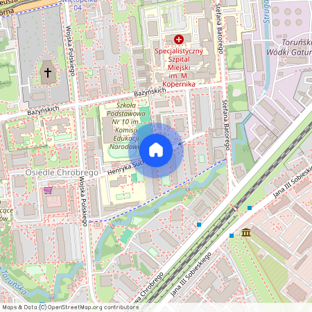 ul. mjr. Henryka Sucharskiego, Mokre, Toruń, kujawsko-pomorskie