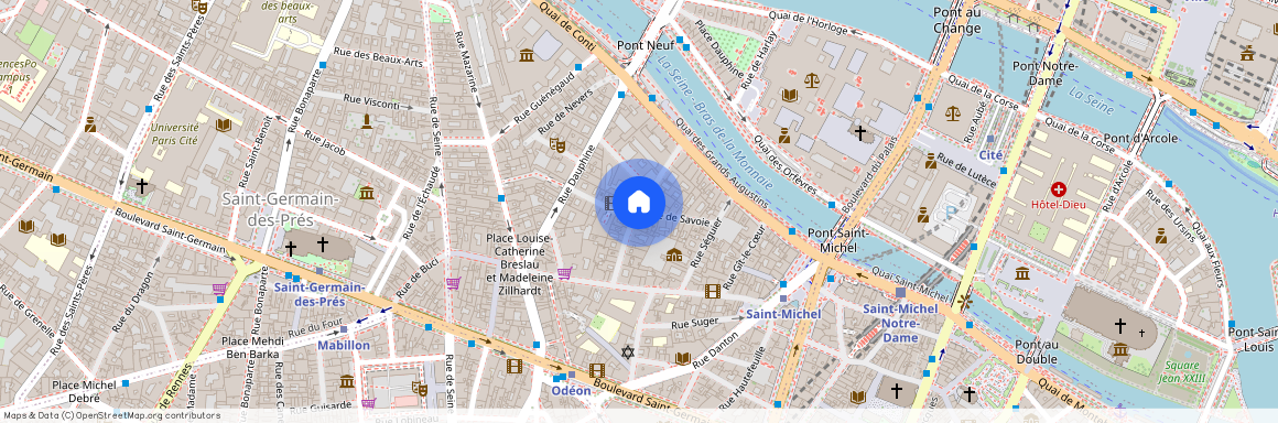 Rue des Grands Augustins et Rue de Savoie 75006 Paris (6e arrondissement)