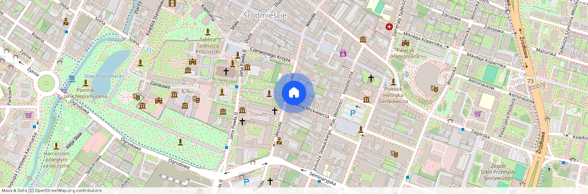 ul. Adama Mickiewicza, Śródmieście, Kielce, świętokrzyskie