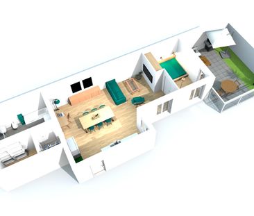 Möblierte Stadtwohnung mit Dachterrasse in MZ-Bretzenheim - Photo 3