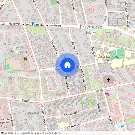 ul. ks. Jana Majdera, Przymorze Małe, Gdańsk, pomorskie