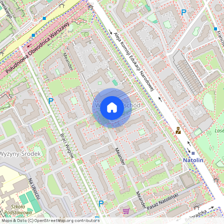 ul. Meander, Natolin, Ursynów, Warszawa, mazowieckie
