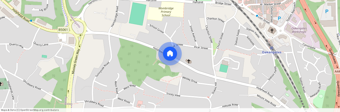 Holyhead Road, Oakengates, Telford, Shropshire, TF2