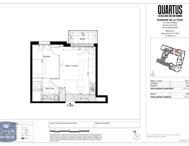 Appartement à louer 1 pièce 34.55m² - Photo 1