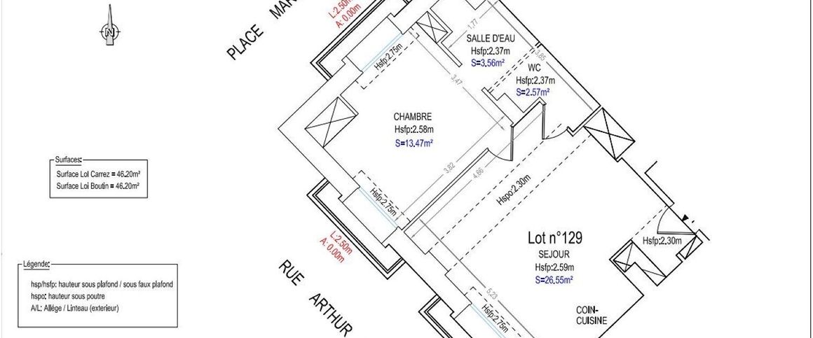 location Appartement T2 DE 46.2m² À CAEN - Photo 1