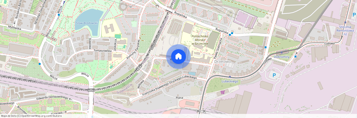 ul. Willowa, Drzetowo-Grabowo, Śródmieście, Szczecin, zachodniopomorskie