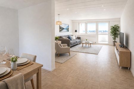 Grosszügige, sanierte 3.5-Zi Wohnung mit Aussicht - Photo 2