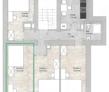 Möbliertes WG-Zimmer in 4er-WG zu vermieten - Breitscheidstraße 55,... - Photo 2