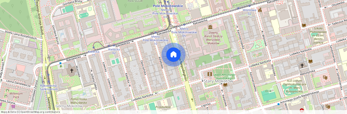 al. Aleja Niepodległości, Stary Mokotów, Mokotów, Warszawa, mazowieckie