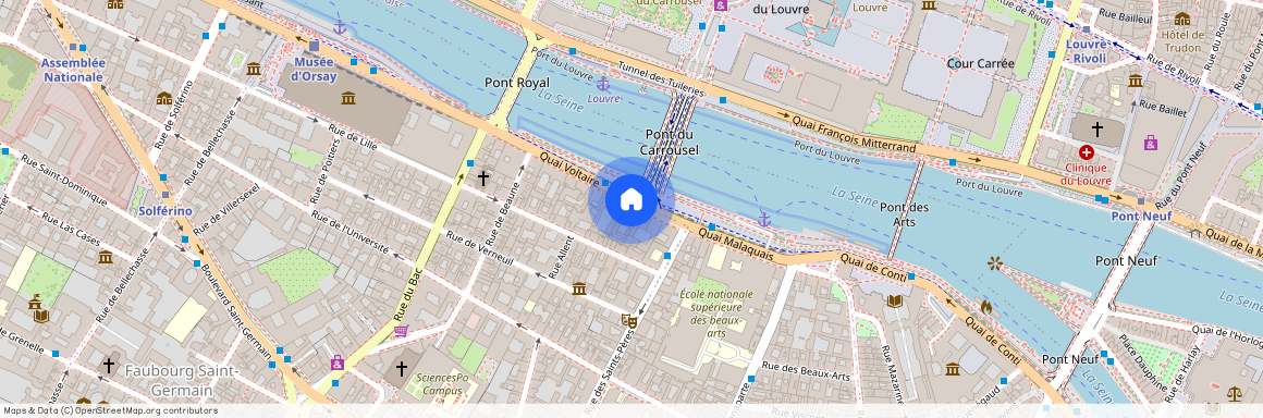 Appartement à louer quai Voltaire, Paris 7ème