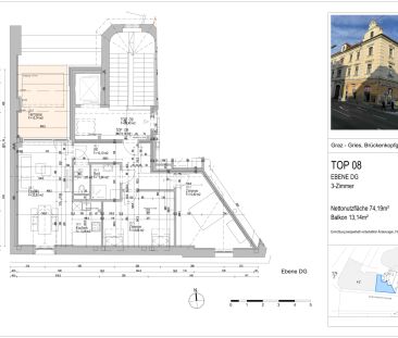 TOP Sanierte Wohnung im Dachgeschoss - Mit Schlossbergaussicht - Photo 1