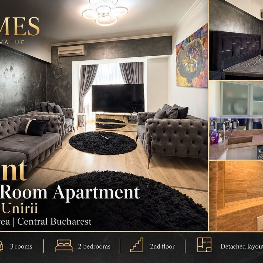 Chirie | Apartament 3 camere | Ultracentral | Metrou Piața Unirii - Fotografie 1