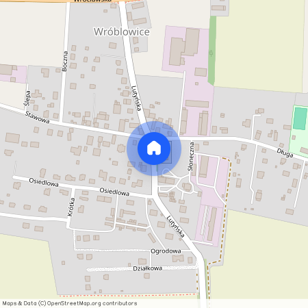 ul. Lutyńska, Wróblowice, Miękinia, średzki, dolnośląskie