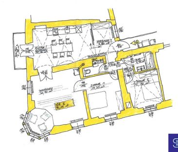 Erstbezug provisionsfrei: Toprenovierter 95m² Altbau mit Einbauküch... - Photo 3