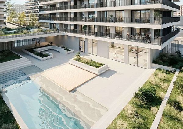 Apartamento T1 mobilado em Miraflores com Vista de Rio, a estrear
