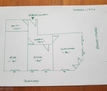 SEHR HELLE, NEU AUSGEMALTE 72m2-WOHNUNG MIT LIFT IN HAUPTBAHNHOFSNÄ... - Photo 4