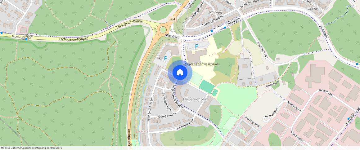 Hägerneholmsvägen, Täby