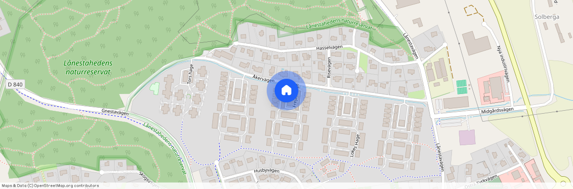 Frejas hage, Vagnhärad