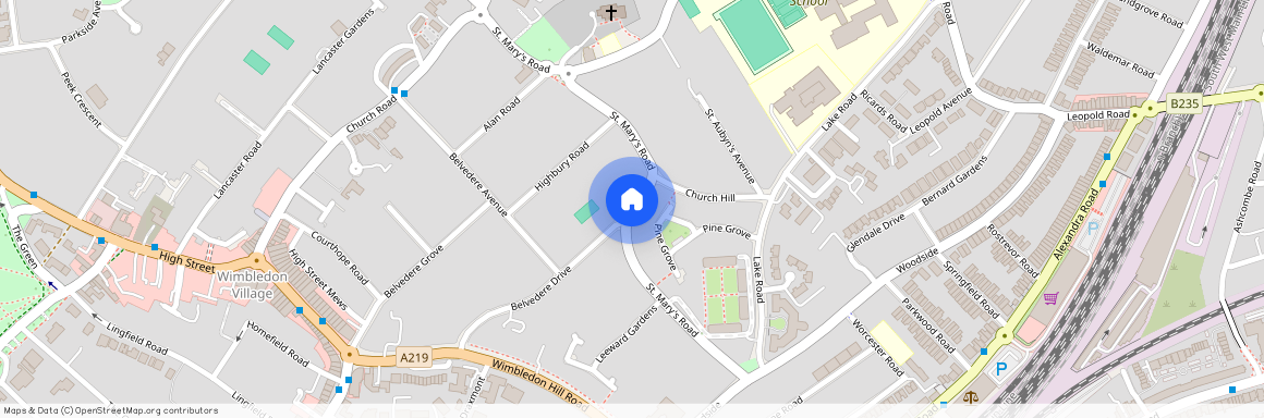 St. Mary's Road, Wimbledon Village, SW19, London