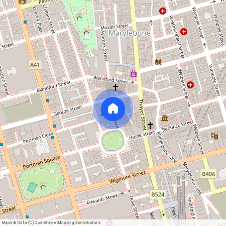 Spanish Place, Marylebone, W1U, London