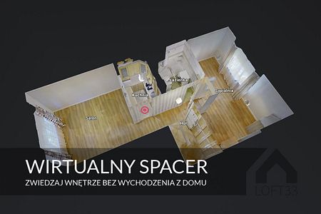 Przestronne dwupokojowe mieszkanie na os. Stałym w Jaworznie do wynajęcia | Spacer 3D - Zdjęcie 4