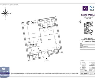 Location Appartement 2 pièces 40m² TOURS 37000 - Photo 6