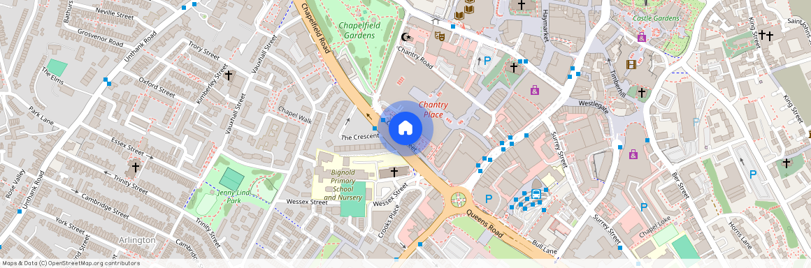 Chapelfield Gardens, Coburg Street, Norwich, Norfolk