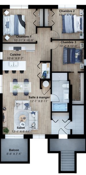 LOGEMENTS 5.5 À LOUER, NEUF - Photo 1