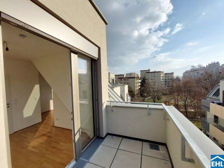 THE ARROW – Willkommen im Grünen Teil Simmerings - 1,5 Zimmer mit Balkon! - Foto 3