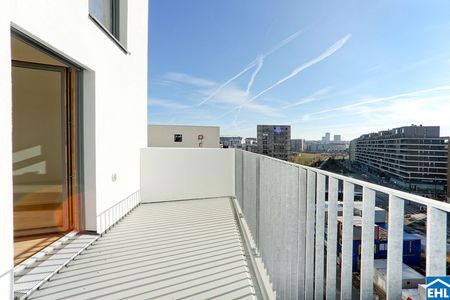 Sonnwendviertel: 1-Zimmer-Wohnung mit Balkon im 14. OG – Fitnessraum, Co-Working & Rooftop-Terrasse inklusive! - Foto 2