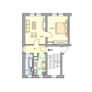 Zwei Zimmer, Küche und Bad mit Fenster, ruhige Gegend - Photo 3