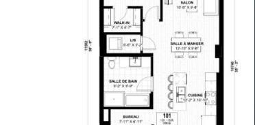 1 CH - 1 SDB - Gatineau - $1,700 /mo - Photo 2